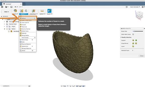 fusion 360 stl to solid|fusion 360 convert mesh to body.